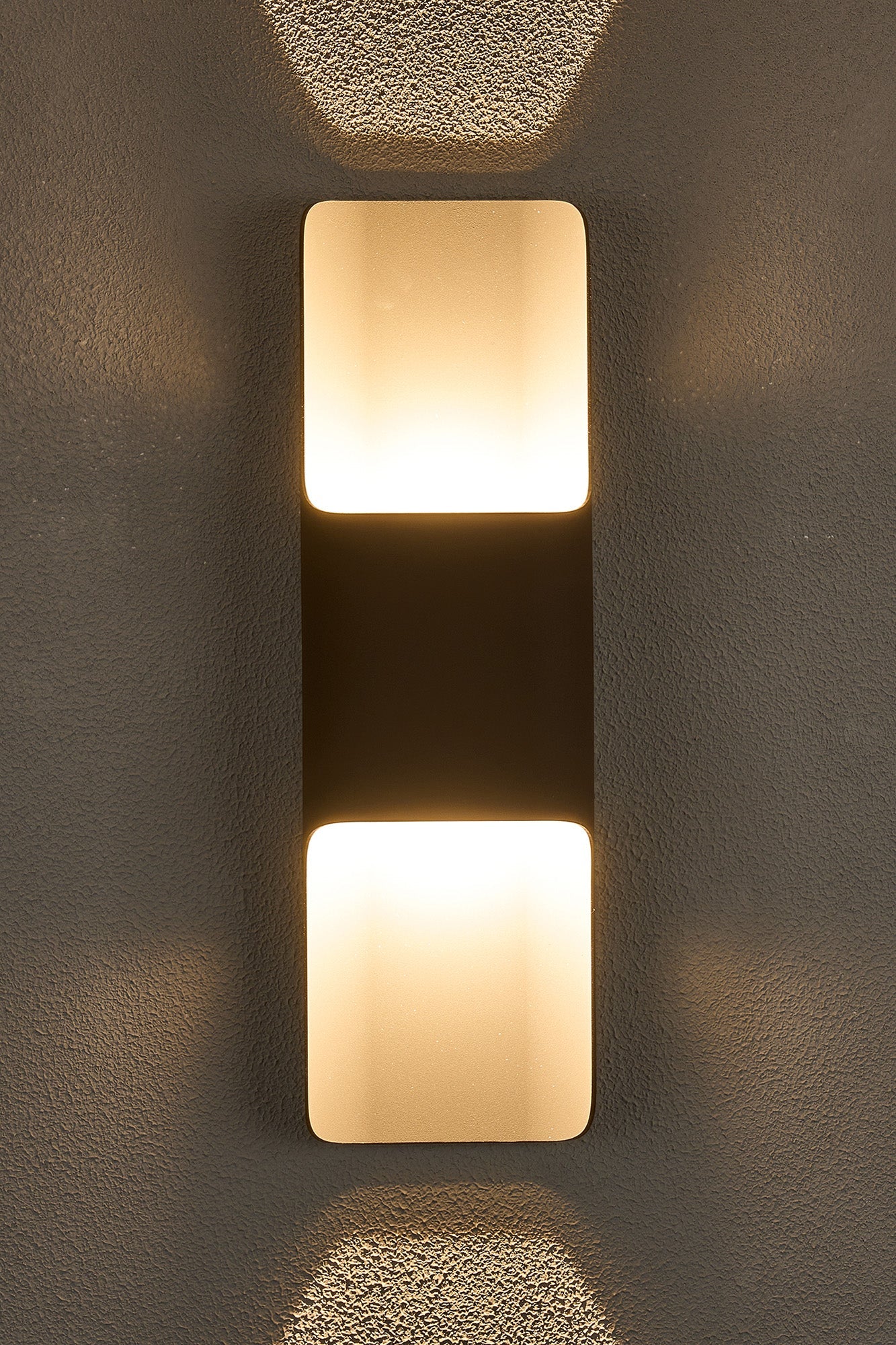 Luminosity Designs Ltd - Zane Wall Lamp With 125 x 403mm Even Open Curve Shade, 2 x 6.5W LED, 3000K, 900lm, IP65 - Luminosity Designs Ltd