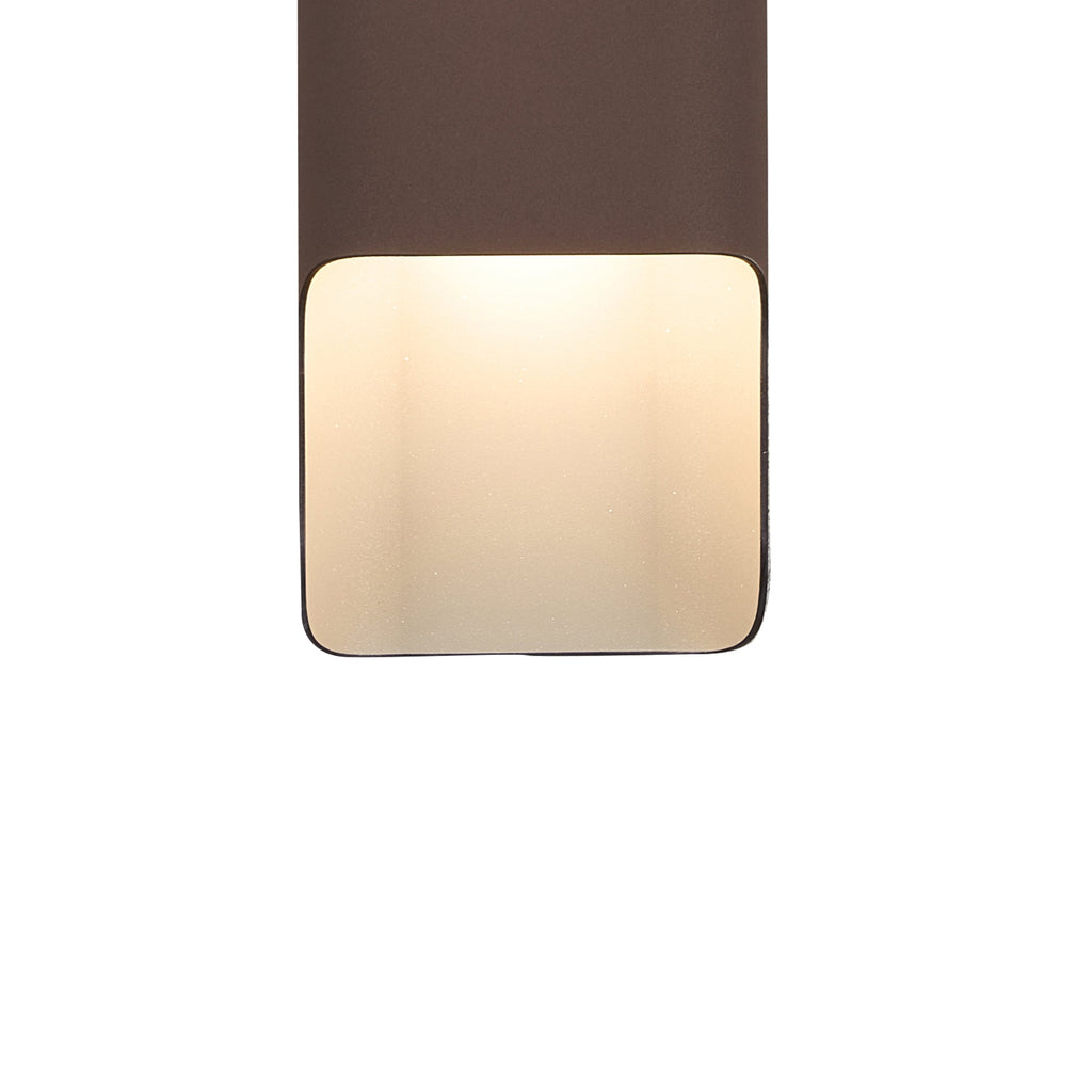 Luminosity Designs Ltd - Zane Wall Lamp With 125 x 508mm Offset Open Curve Shade, 2 x 6.5W LED, 3000K, 900lm, IP65 - Luminosity Designs Ltd