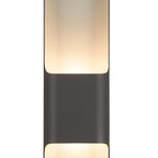 Luminosity Designs Ltd - Zane Wall Lamp With 125 x 508mm Offset Open Curve Shade, 2 x 6.5W LED, 3000K, 900lm, IP65 - Luminosity Designs Ltd