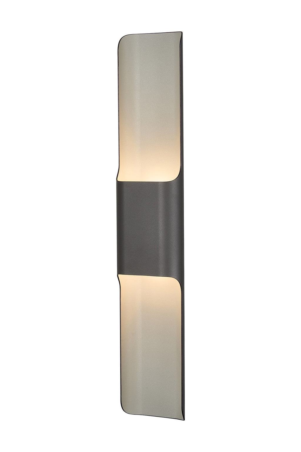 Luminosity Designs Ltd - Zane Wall Lamp With 125 x 670mm Even Open Curve Shade, 2 x 6.5W LED, 3000K, 900lm, IP65 - Luminosity Designs Ltd