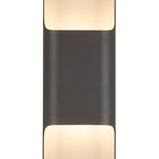 Luminosity Designs Ltd - Zane Wall Lamp With 125 x 670mm Even Open Curve Shade, 2 x 6.5W LED, 3000K, 900lm, IP65 - Luminosity Designs Ltd