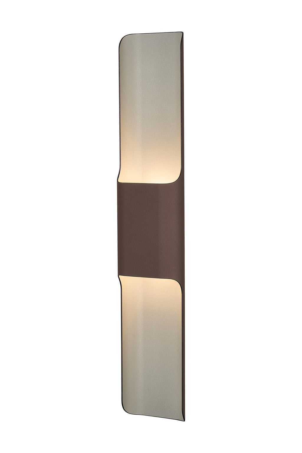 Luminosity Designs Ltd - Zane Wall Lamp With 125 x 670mm Even Open Curve Shade, 2 x 6.5W LED, 3000K, 900lm, IP65 - Luminosity Designs Ltd