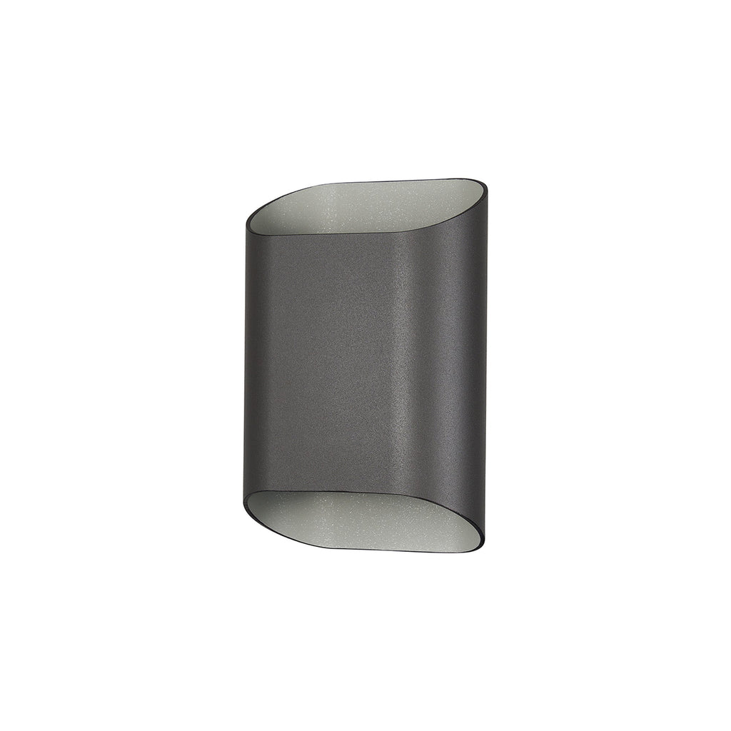 Luminosity Designs Ltd - Zane Wall Lamp With 160 x 180mm Angled Shade, 2 x 6.5W LED, 3000K, 900lm, IP65 - Luminosity Designs Ltd