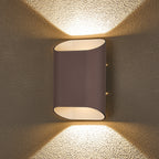 Luminosity Designs Ltd - Zane Wall Lamp With 160 x 180mm Angled Shade, 2 x 6.5W LED, 3000K, 900lm, IP65 - Luminosity Designs Ltd