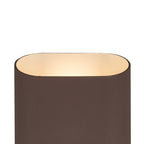 Luminosity Designs Ltd - Zane Wall Lamp With 160 x 180mm Angled Shade, 2 x 6.5W LED, 3000K, 900lm, IP65 - Luminosity Designs Ltd