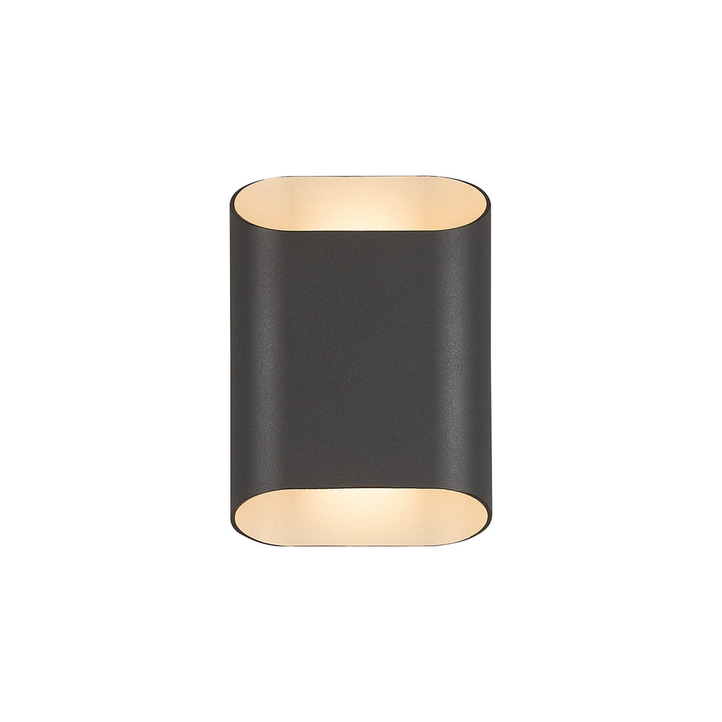 Luminosity Designs Ltd - Zane Wall Lamp With 160 x 180mm Angled Shade, 2 x 6.5W LED, 3000K, 900lm, IP65 - Luminosity Designs Ltd