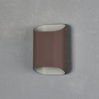 Luminosity Designs Ltd - Zane Wall Lamp With 160 x 180mm Angled Shade, 2 x 6.5W LED, 3000K, 900lm, IP65 - Luminosity Designs Ltd