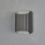 Luminosity Designs Ltd - Zane Wall Lamp With 160 x 180mm Angled Shade, 2 x 6.5W LED, 3000K, 900lm, IP65 - Luminosity Designs Ltd