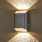 Luminosity Designs Ltd - Zane Wall Lamp With 160 x 180mm Angled Shade, 2 x 6.5W LED, 3000K, 900lm, IP65 - Luminosity Designs Ltd