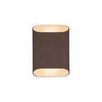 Luminosity Designs Ltd - Zane Wall Lamp With 160 x 180mm Angled Shade, 2 x 6.5W LED, 3000K, 900lm, IP65 - Luminosity Designs Ltd