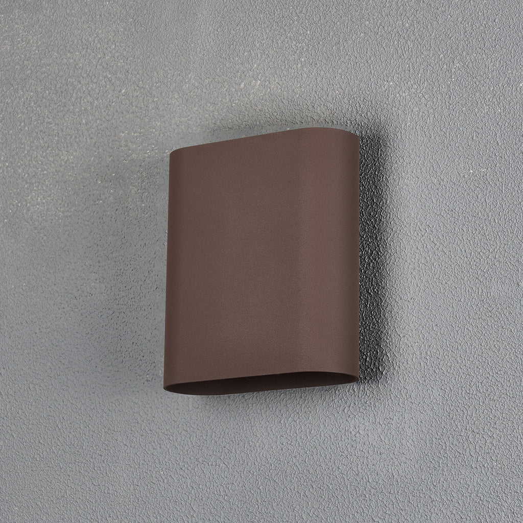 Luminosity Designs Ltd - Zane Wall Lamp With 160 x 180mm Flat Shade, 2 x 6.5W LED, 3000K, 900lm, IP65 - Luminosity Designs Ltd