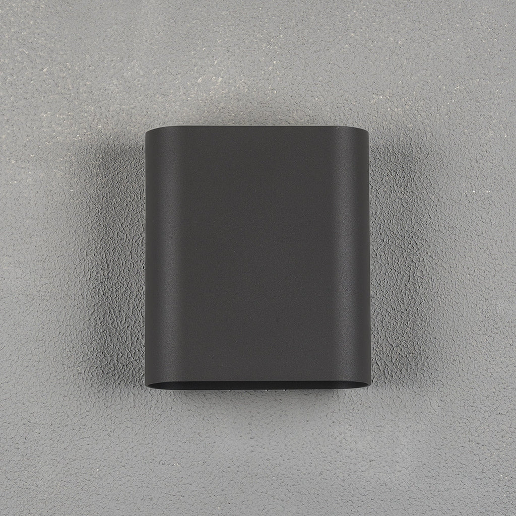 Luminosity Designs Ltd - Zane Wall Lamp With 160 x 180mm Flat Shade, 2 x 6.5W LED, 3000K, 900lm, IP65 - Luminosity Designs Ltd