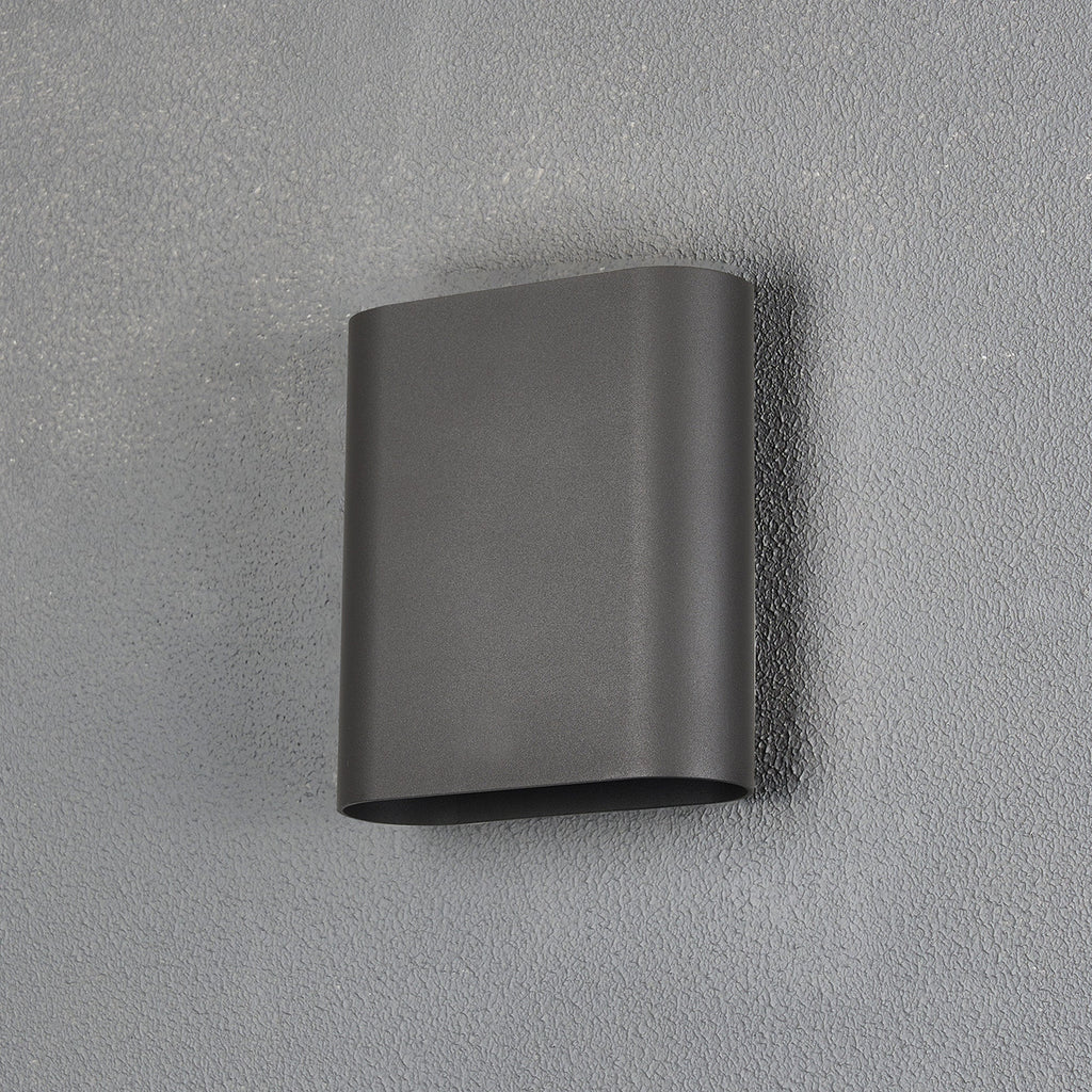 Luminosity Designs Ltd - Zane Wall Lamp With 160 x 180mm Flat Shade, 2 x 6.5W LED, 3000K, 900lm, IP65 - Luminosity Designs Ltd