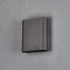 Luminosity Designs Ltd - Zane Wall Lamp With 160 x 180mm Flat Shade, 2 x 6.5W LED, 3000K, 900lm, IP65 - Luminosity Designs Ltd