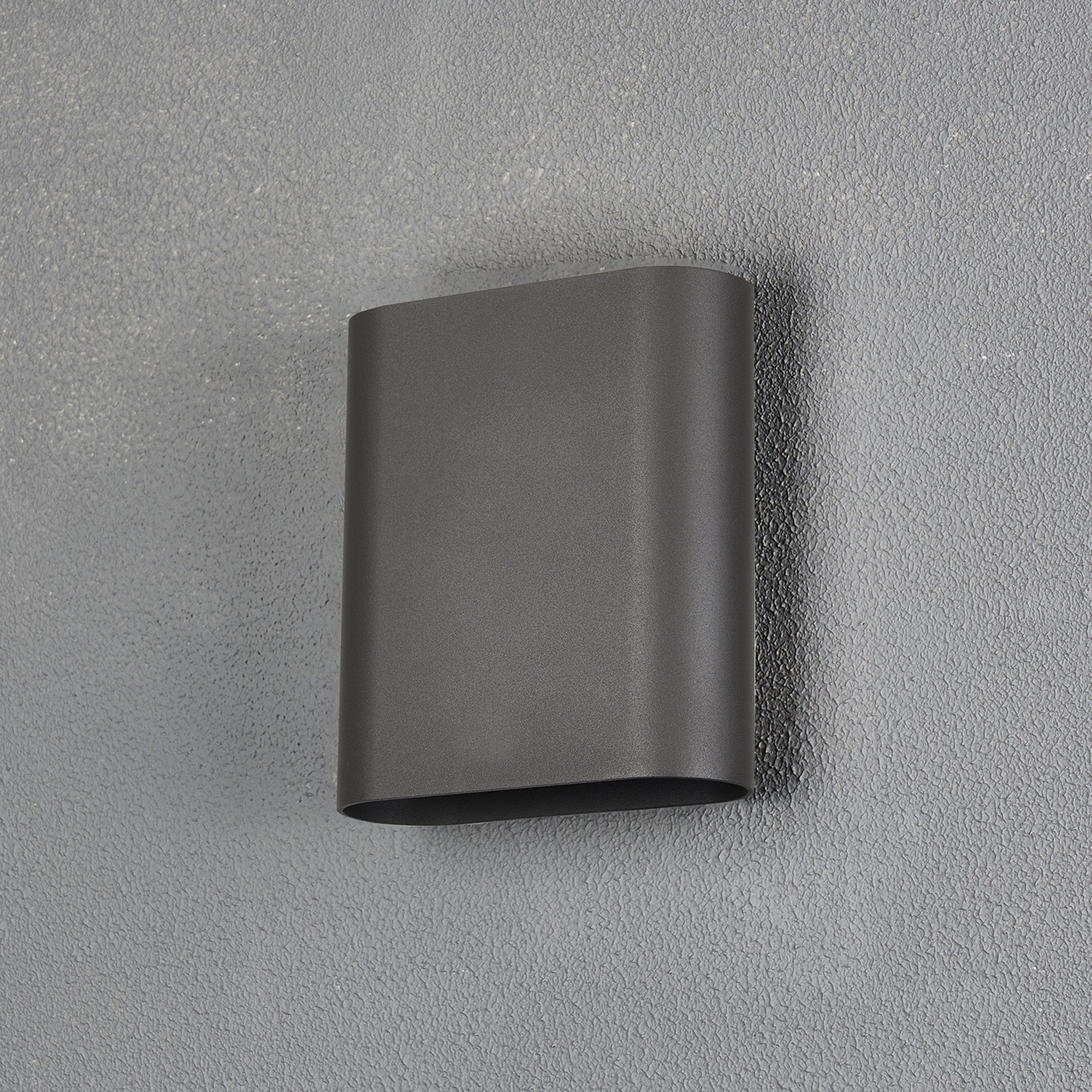 Luminosity Designs Ltd - Zane Wall Lamp With 160 x 180mm Flat Shade, 2 x 6.5W LED, 3000K, 900lm, IP65 - Luminosity Designs Ltd