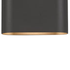 Luminosity Designs Ltd - Zane Wall Lamp With 160 x 180mm Flat Shade, 2 x 6.5W LED, 3000K, 900lm, IP65 - Luminosity Designs Ltd