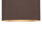 Luminosity Designs Ltd - Zane Wall Lamp With 160 x 180mm Flat Shade, 2 x 6.5W LED, 3000K, 900lm, IP65 - Luminosity Designs Ltd