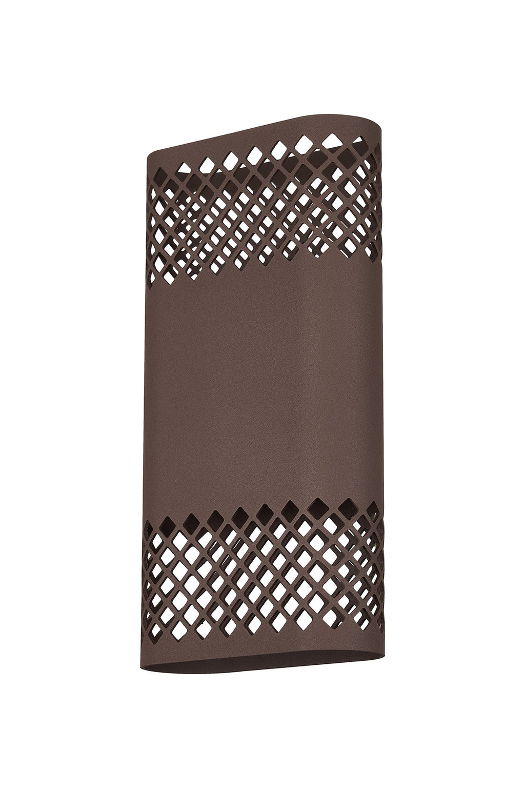 Luminosity Designs Ltd - Zane Wall Lamp With 160 x 305mm Mesh Diamond Pattern Shade, 2 x 6.5W LED, 3000K, 900lm, IP6 - Luminosity Designs Ltd