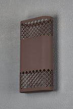 Luminosity Designs Ltd - Zane Wall Lamp With 160 x 305mm Mesh Diamond Pattern Shade, 2 x 6.5W LED, 3000K, 900lm, IP6 - Luminosity Designs Ltd