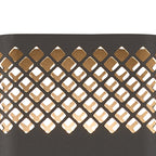 Luminosity Designs Ltd - Zane Wall Lamp With 160 x 305mm Mesh Diamond Pattern Shade, 2 x 6.5W LED, 3000K, 900lm, IP6 - Luminosity Designs Ltd