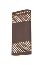 Luminosity Designs Ltd - Zane Wall Lamp With 160 x 305mm Mesh Diamond Pattern Shade, 2 x 6.5W LED, 3000K, 900lm, IP6 - Luminosity Designs Ltd