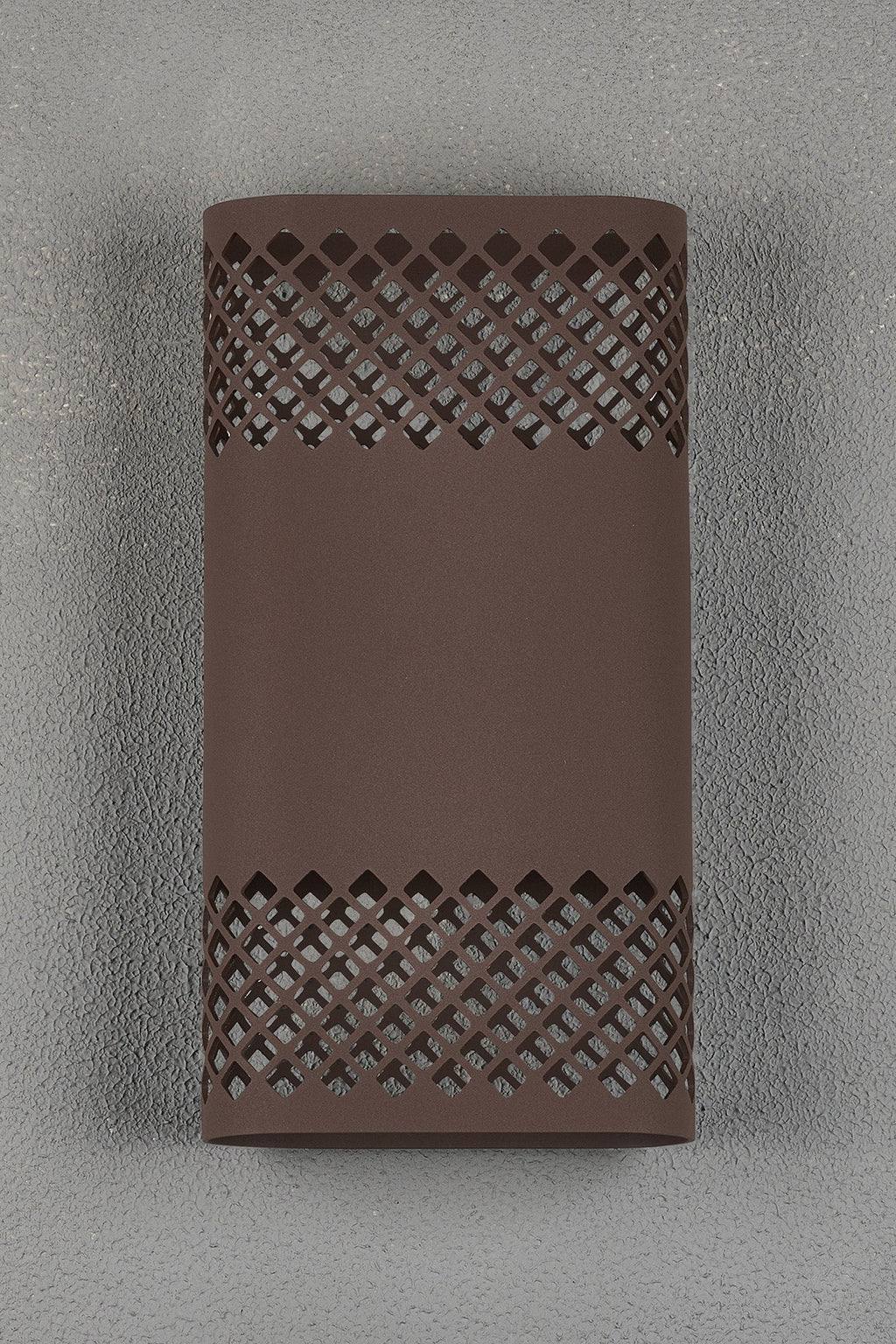 Luminosity Designs Ltd - Zane Wall Lamp With 160 x 305mm Mesh Diamond Pattern Shade, 2 x 6.5W LED, 3000K, 900lm, IP6 - Luminosity Designs Ltd