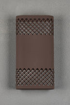 Luminosity Designs Ltd - Zane Wall Lamp With 160 x 305mm Mesh Diamond Pattern Shade, 2 x 6.5W LED, 3000K, 900lm, IP6 - Luminosity Designs Ltd