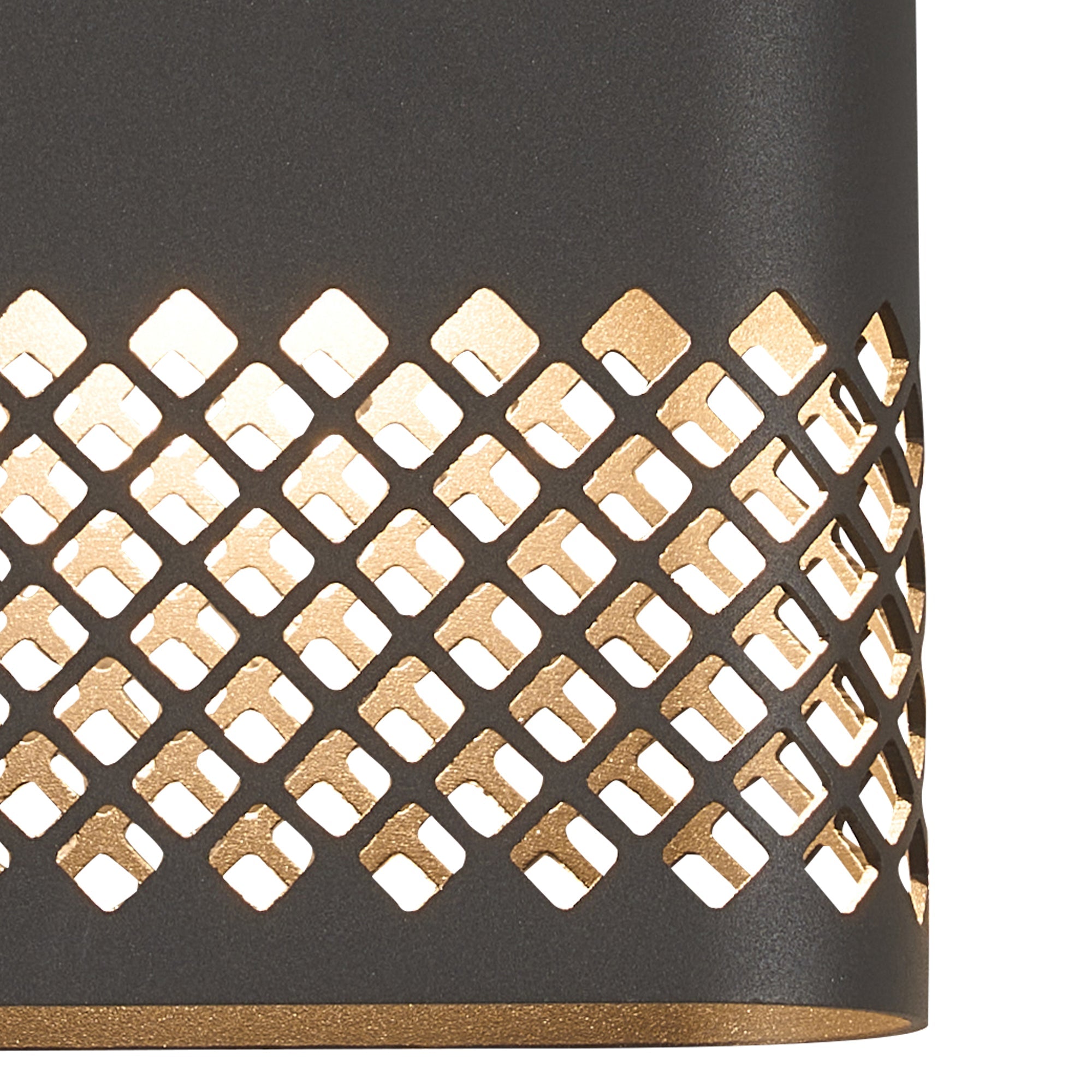 Luminosity Designs Ltd - Zane Wall Lamp With 160 x 305mm Mesh Diamond Pattern Shade, 2 x 6.5W LED, 3000K, 900lm, IP6 - Luminosity Designs Ltd