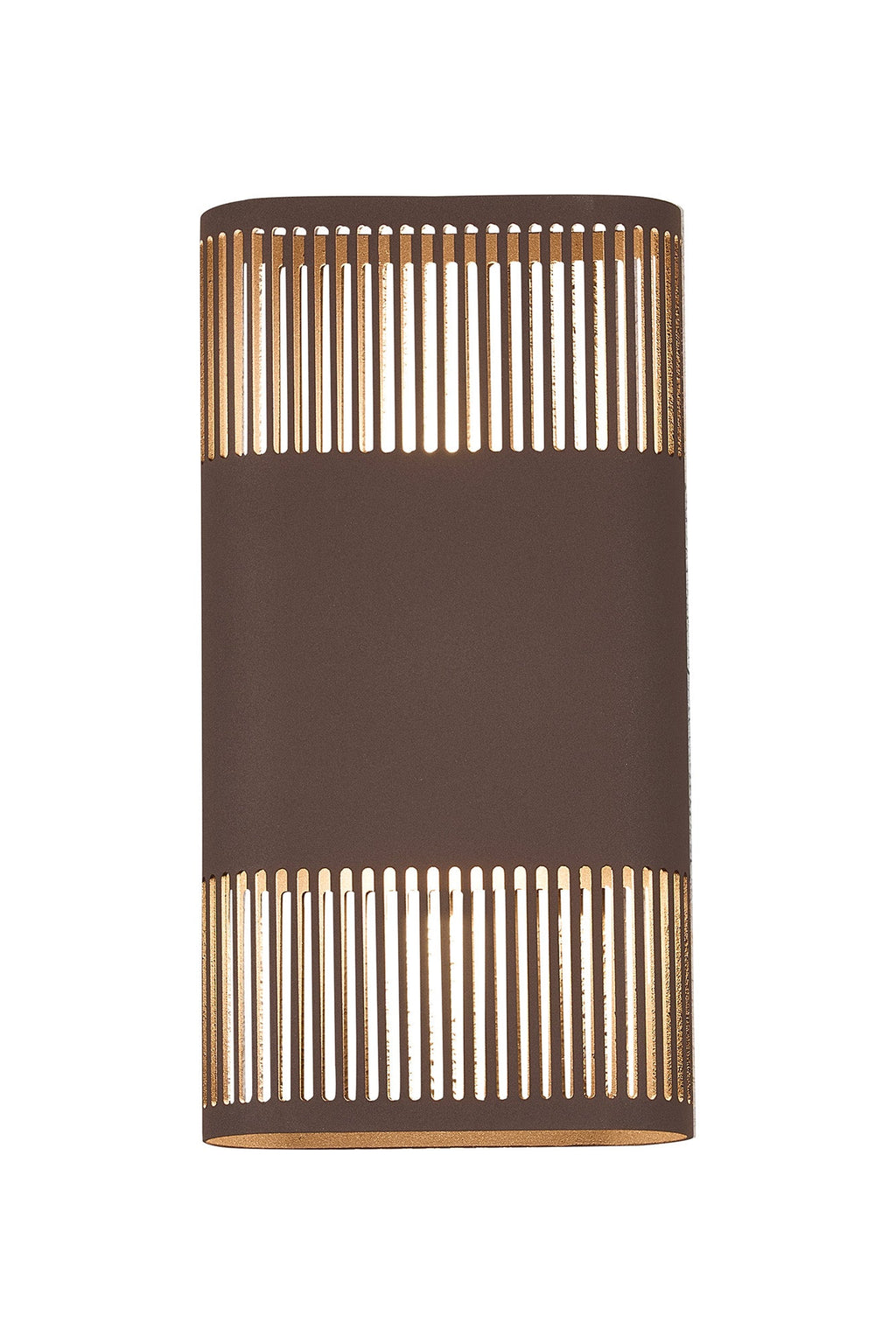 Luminosity Designs Ltd - Zane Wall Lamp With 160 x 305mm Mesh Line Pattern Shade, 2 x 6.5W LED, 3000K, 900lm, IP6 - Luminosity Designs Ltd