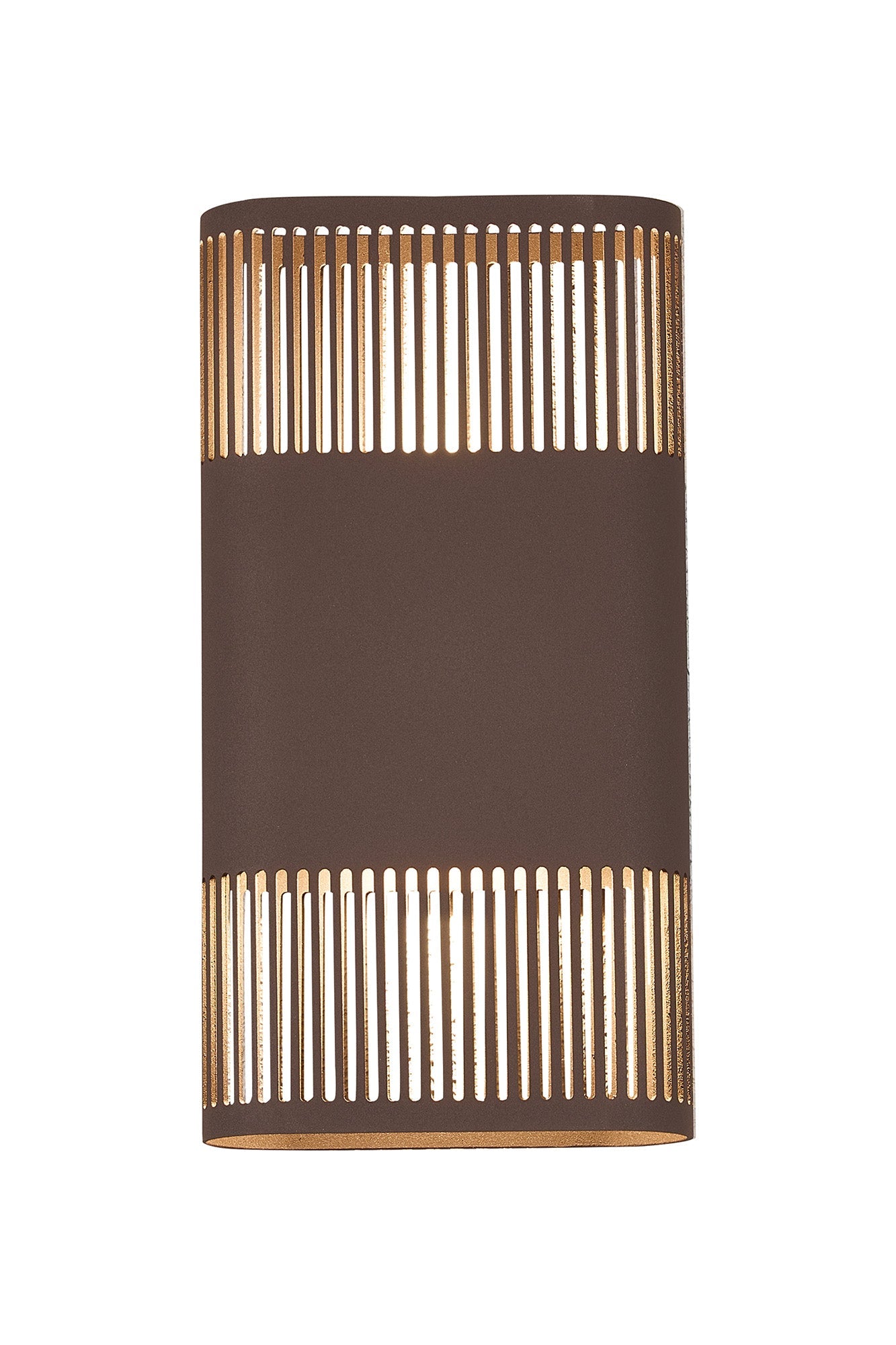 Luminosity Designs Ltd - Zane Wall Lamp With 160 x 305mm Mesh Line Pattern Shade, 2 x 6.5W LED, 3000K, 900lm, IP6 - Luminosity Designs Ltd