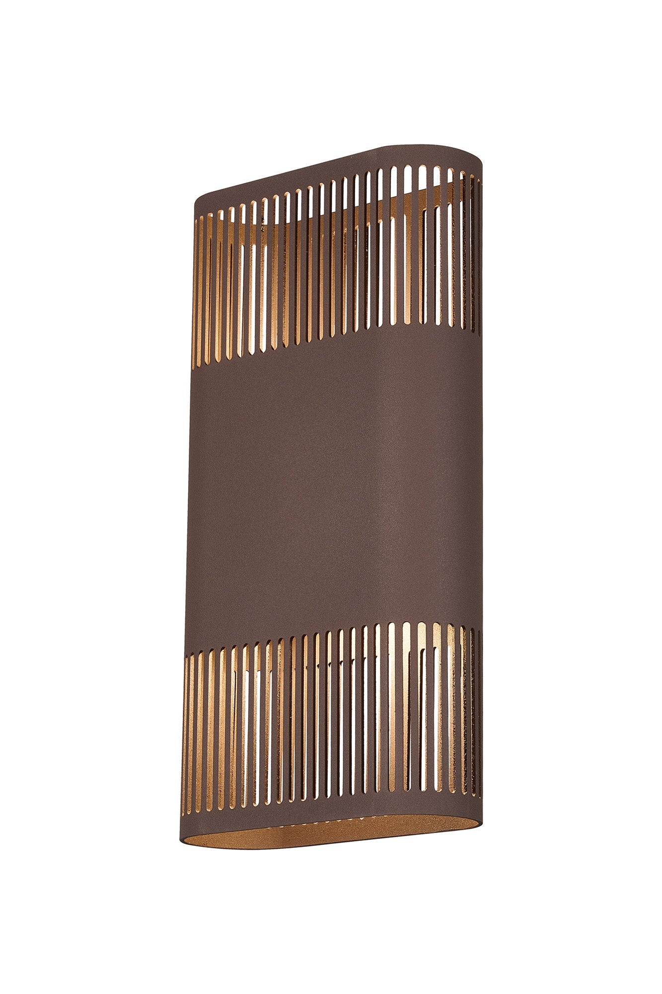 Luminosity Designs Ltd - Zane Wall Lamp With 160 x 305mm Mesh Line Pattern Shade, 2 x 6.5W LED, 3000K, 900lm, IP6 - Luminosity Designs Ltd