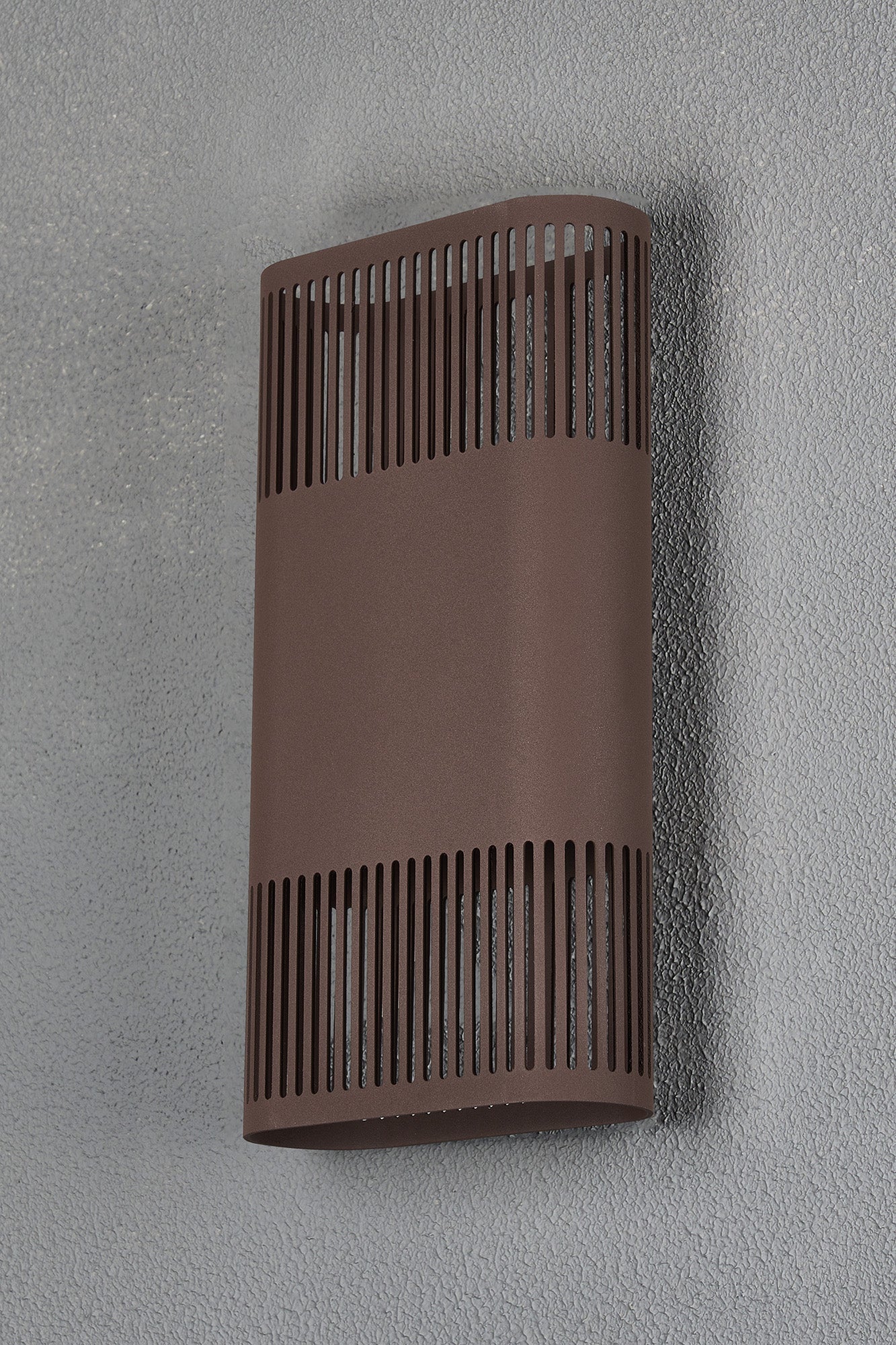 Luminosity Designs Ltd - Zane Wall Lamp With 160 x 305mm Mesh Line Pattern Shade, 2 x 6.5W LED, 3000K, 900lm, IP6 - Luminosity Designs Ltd