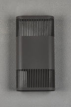 Luminosity Designs Ltd - Zane Wall Lamp With 160 x 305mm Mesh Line Pattern Shade, 2 x 6.5W LED, 3000K, 900lm, IP6 - Luminosity Designs Ltd