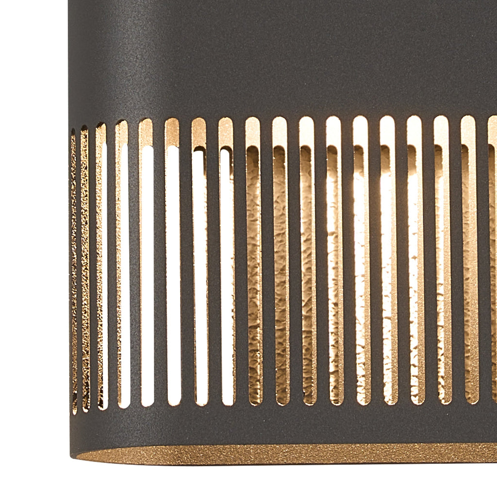 Luminosity Designs Ltd - Zane Wall Lamp With 160 x 305mm Mesh Line Pattern Shade, 2 x 6.5W LED, 3000K, 900lm, IP6 - Luminosity Designs Ltd