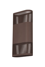 Luminosity Designs Ltd - Zane Wall Lamp With 160 x 305mm Mesh Line Pattern Shade, 2 x 6.5W LED, 3000K, 900lm, IP6 - Luminosity Designs Ltd