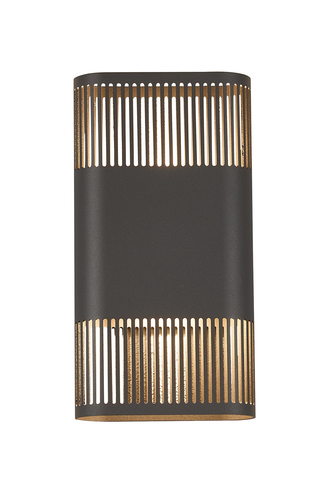 Luminosity Designs Ltd - Zane Wall Lamp With 160 x 305mm Mesh Line Pattern Shade, 2 x 6.5W LED, 3000K, 900lm, IP6 - Luminosity Designs Ltd