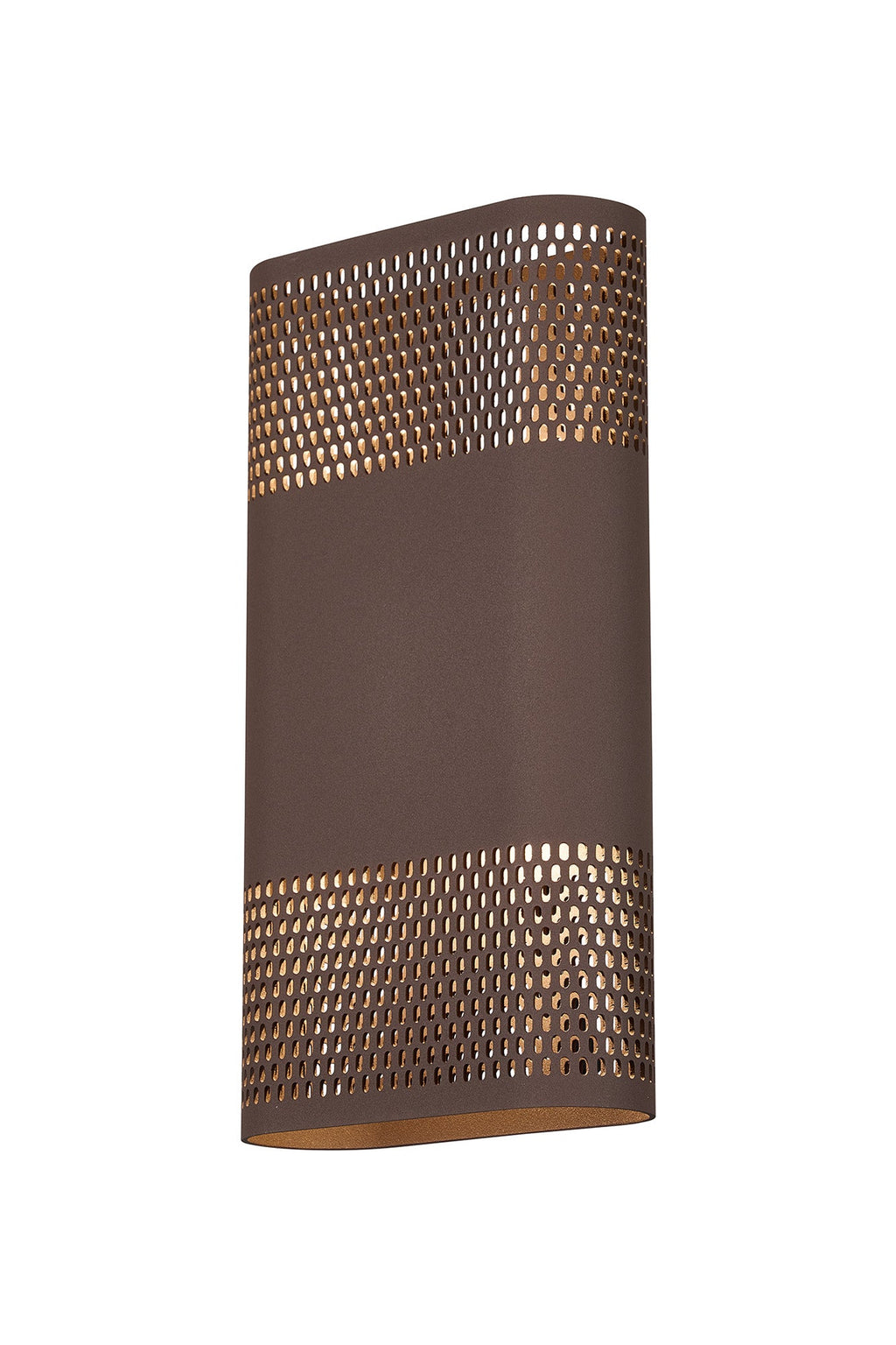 Luminosity Designs Ltd - Zane Wall Lamp With 160 x 305mm Mesh Oval Pattern Shade, 2 x 6.5W LED, 3000K, 900lm, IP6 - Luminosity Designs Ltd