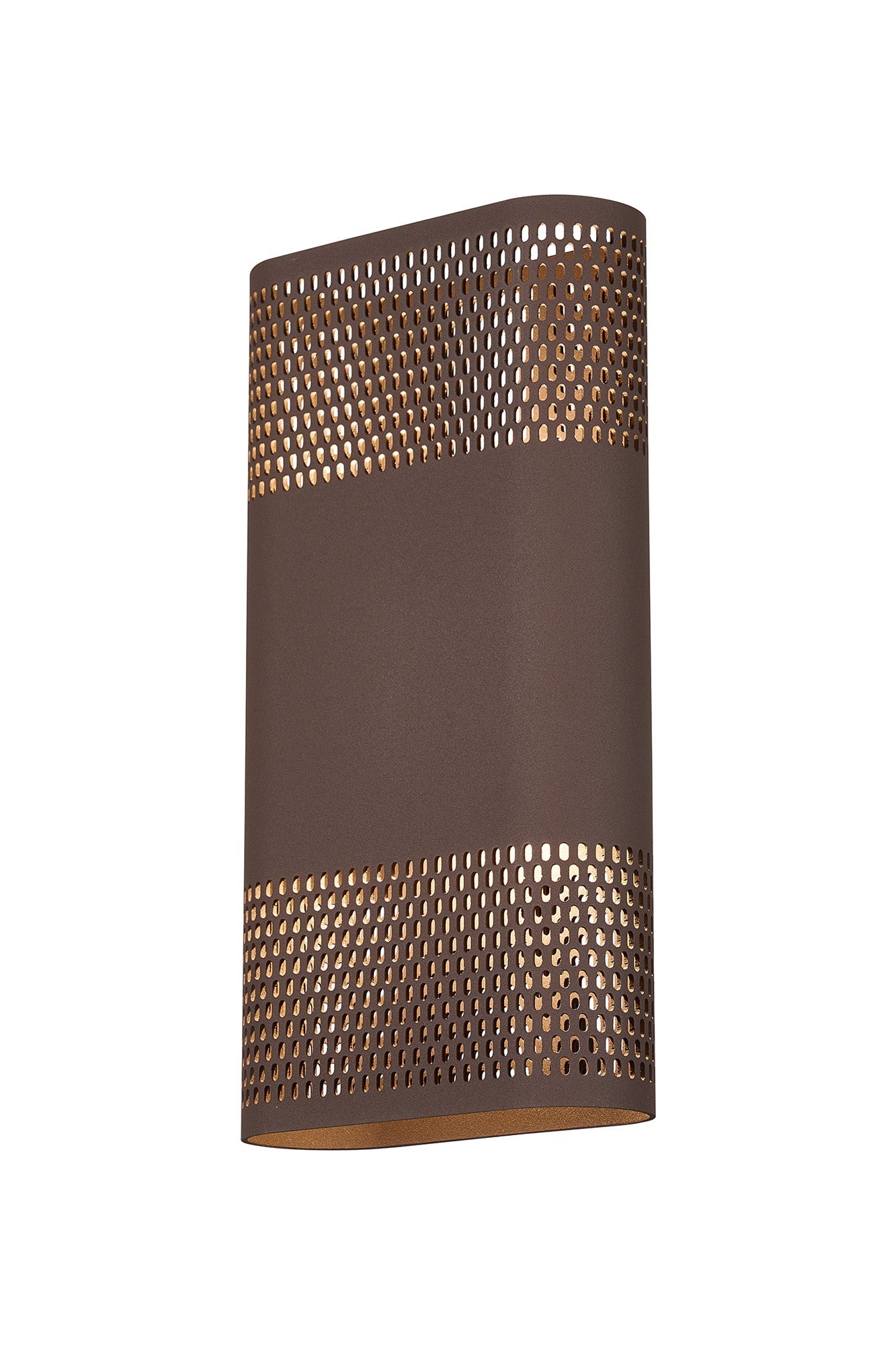 Luminosity Designs Ltd - Zane Wall Lamp With 160 x 305mm Mesh Oval Pattern Shade, 2 x 6.5W LED, 3000K, 900lm, IP6 - Luminosity Designs Ltd