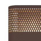 Luminosity Designs Ltd - Zane Wall Lamp With 160 x 305mm Mesh Oval Pattern Shade, 2 x 6.5W LED, 3000K, 900lm, IP6 - Luminosity Designs Ltd
