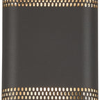 Luminosity Designs Ltd - Zane Wall Lamp With 160 x 305mm Mesh Oval Pattern Shade, 2 x 6.5W LED, 3000K, 900lm, IP6 - Luminosity Designs Ltd
