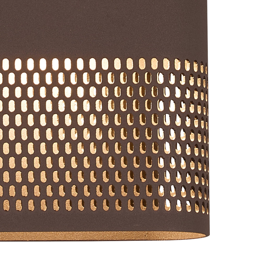 Luminosity Designs Ltd - Zane Wall Lamp With 160 x 305mm Mesh Oval Pattern Shade, 2 x 6.5W LED, 3000K, 900lm, IP6 - Luminosity Designs Ltd