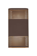 Luminosity Designs Ltd - Zane Wall Lamp With 160 x 305mm Mesh Oval Pattern Shade, 2 x 6.5W LED, 3000K, 900lm, IP6 - Luminosity Designs Ltd