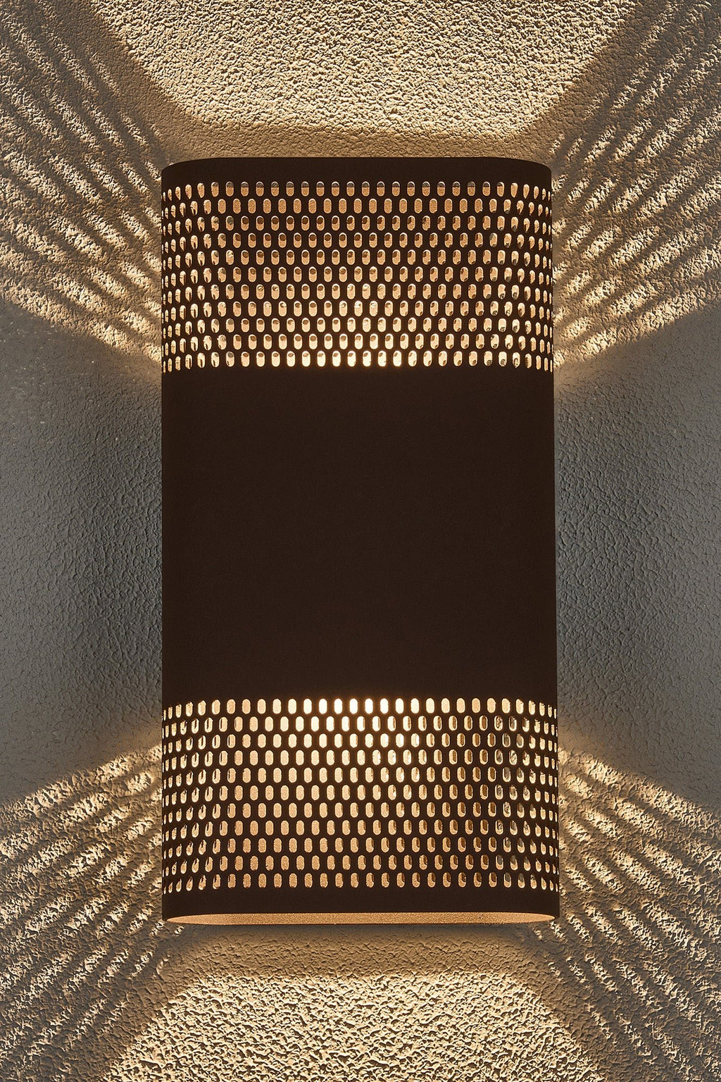 Luminosity Designs Ltd - Zane Wall Lamp With 160 x 305mm Mesh Oval Pattern Shade, 2 x 6.5W LED, 3000K, 900lm, IP6 - Luminosity Designs Ltd