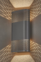 Luminosity Designs Ltd - Zane Wall Lamp With 160 x 305mm Mesh Oval Pattern Shade, 2 x 6.5W LED, 3000K, 900lm, IP6 - Luminosity Designs Ltd