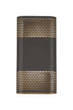 Luminosity Designs Ltd - Zane Wall Lamp With 160 x 305mm Mesh Oval Pattern Shade, 2 x 6.5W LED, 3000K, 900lm, IP6 - Luminosity Designs Ltd