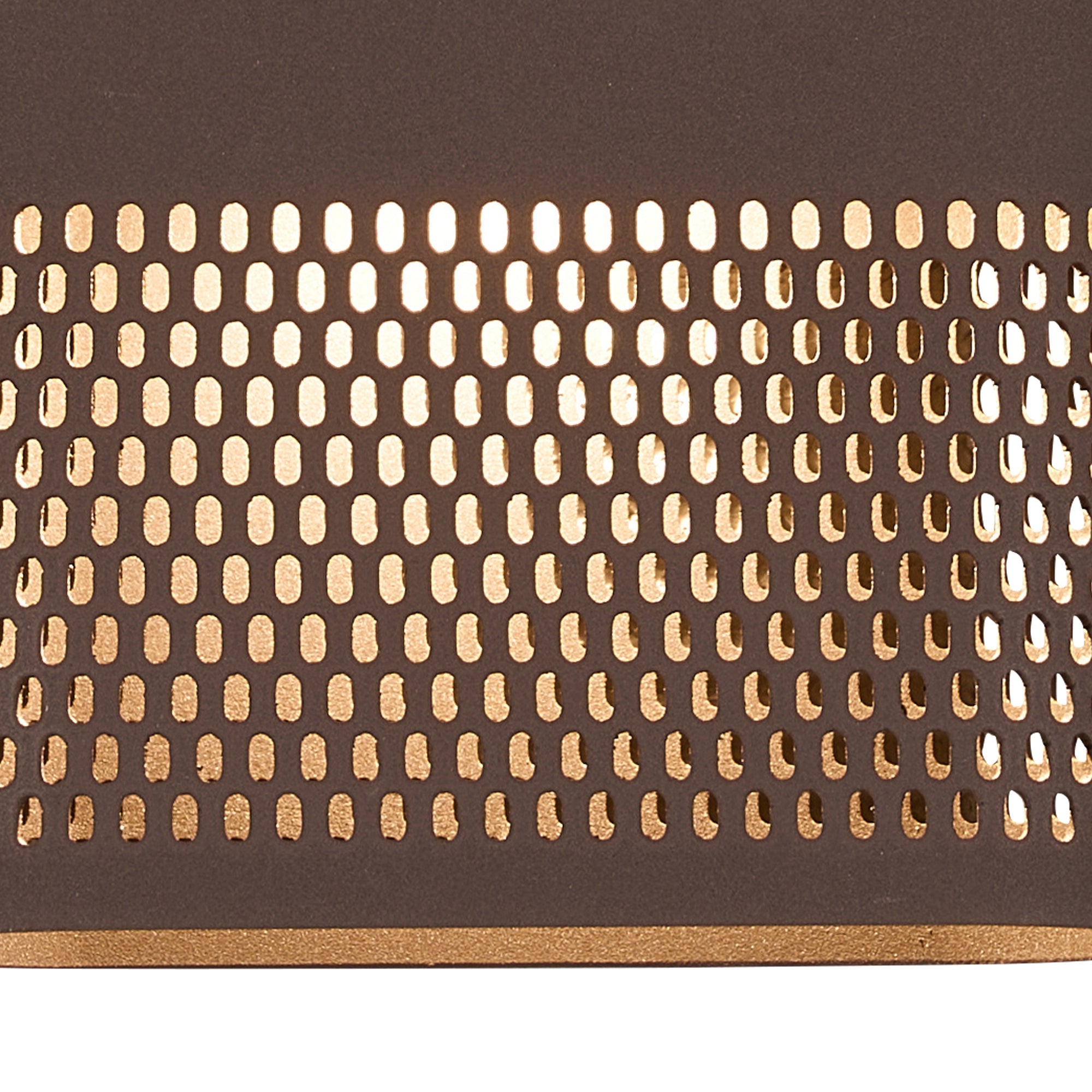 Luminosity Designs Ltd - Zane Wall Lamp With 160 x 305mm Mesh Oval Pattern Shade, 2 x 6.5W LED, 3000K, 900lm, IP6 - Luminosity Designs Ltd
