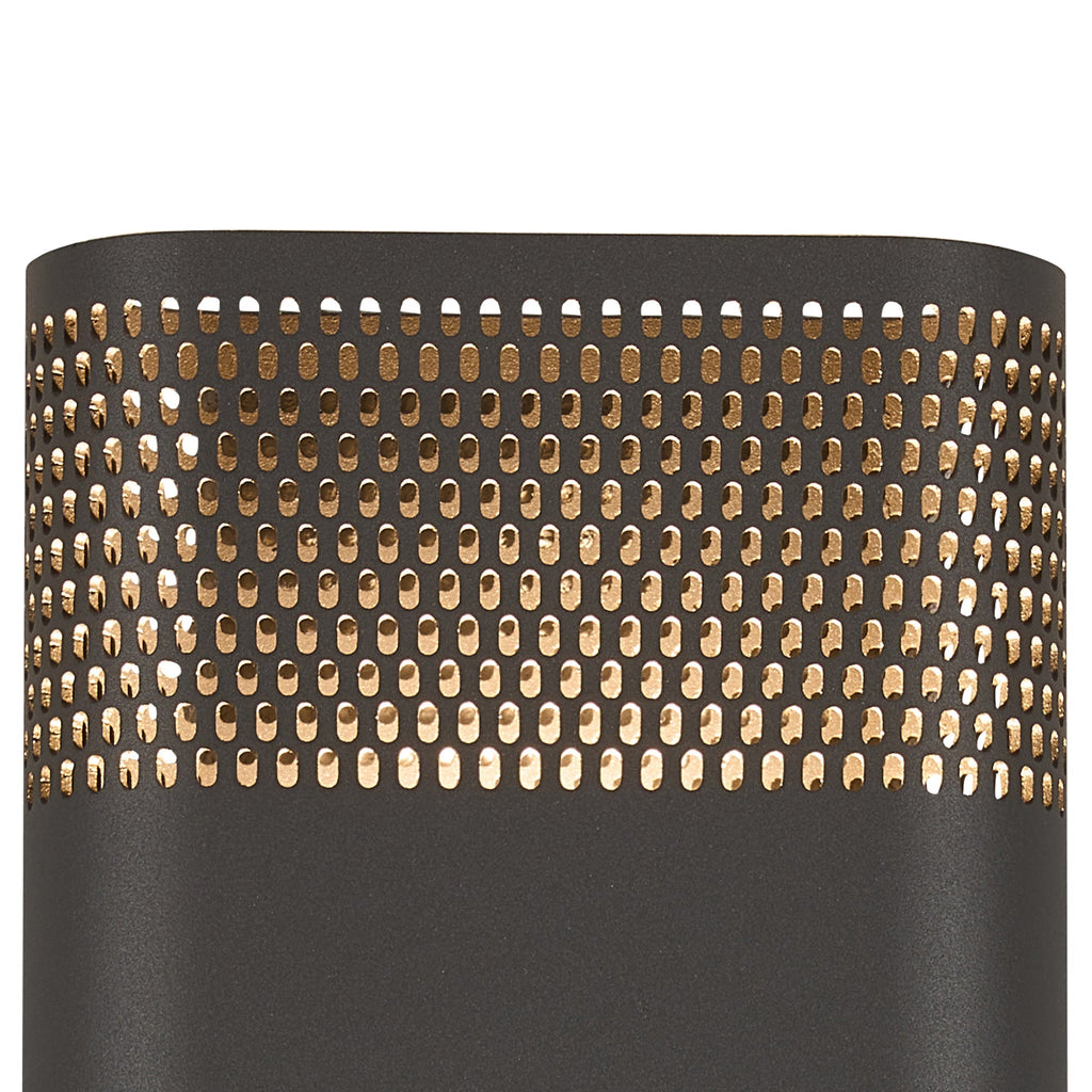 Luminosity Designs Ltd - Zane Wall Lamp With 160 x 305mm Mesh Oval Pattern Shade, 2 x 6.5W LED, 3000K, 900lm, IP6 - Luminosity Designs Ltd