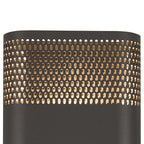 Luminosity Designs Ltd - Zane Wall Lamp With 160 x 305mm Mesh Oval Pattern Shade, 2 x 6.5W LED, 3000K, 900lm, IP6 - Luminosity Designs Ltd