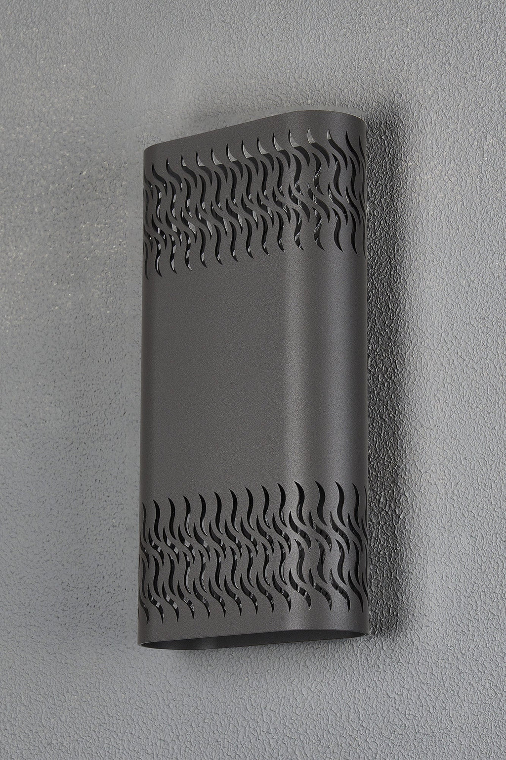 Luminosity Designs Ltd - Zane Wall Lamp With 160 x 305mm Mesh Waves Pattern Shade, 2 x 6.5W LED, 3000K, 900lm, IP65 - Luminosity Designs Ltd