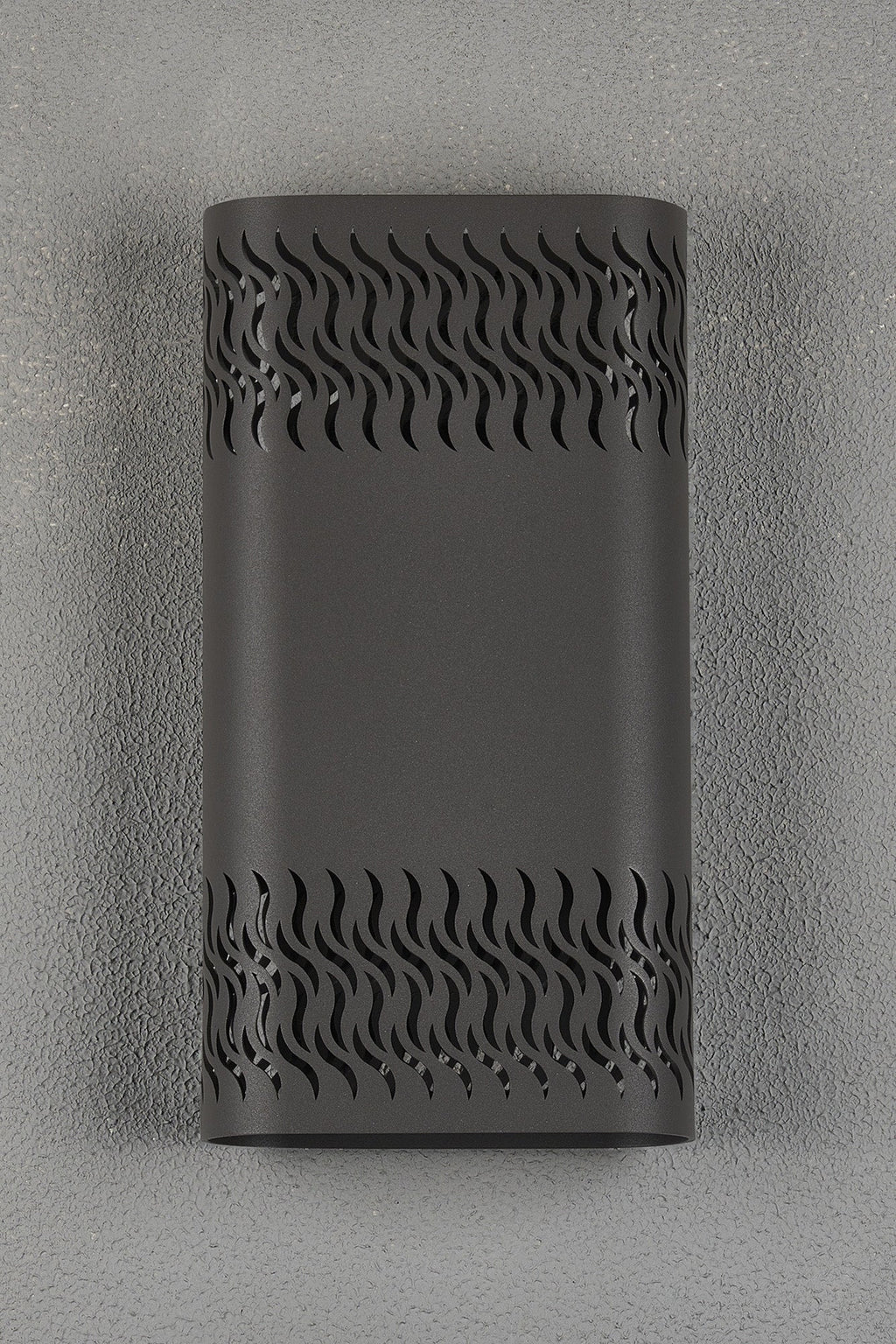 Luminosity Designs Ltd - Zane Wall Lamp With 160 x 305mm Mesh Waves Pattern Shade, 2 x 6.5W LED, 3000K, 900lm, IP65 - Luminosity Designs Ltd